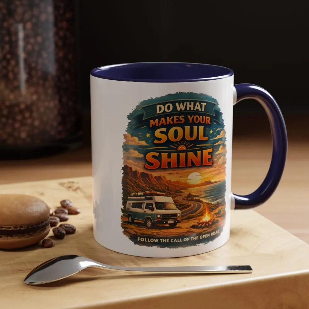 16516134993589941396_2048.jpeg Accent Coffee Mug (11, 15oz) — "Do What Makes Your Soul Shine" Design Scenic-Line
