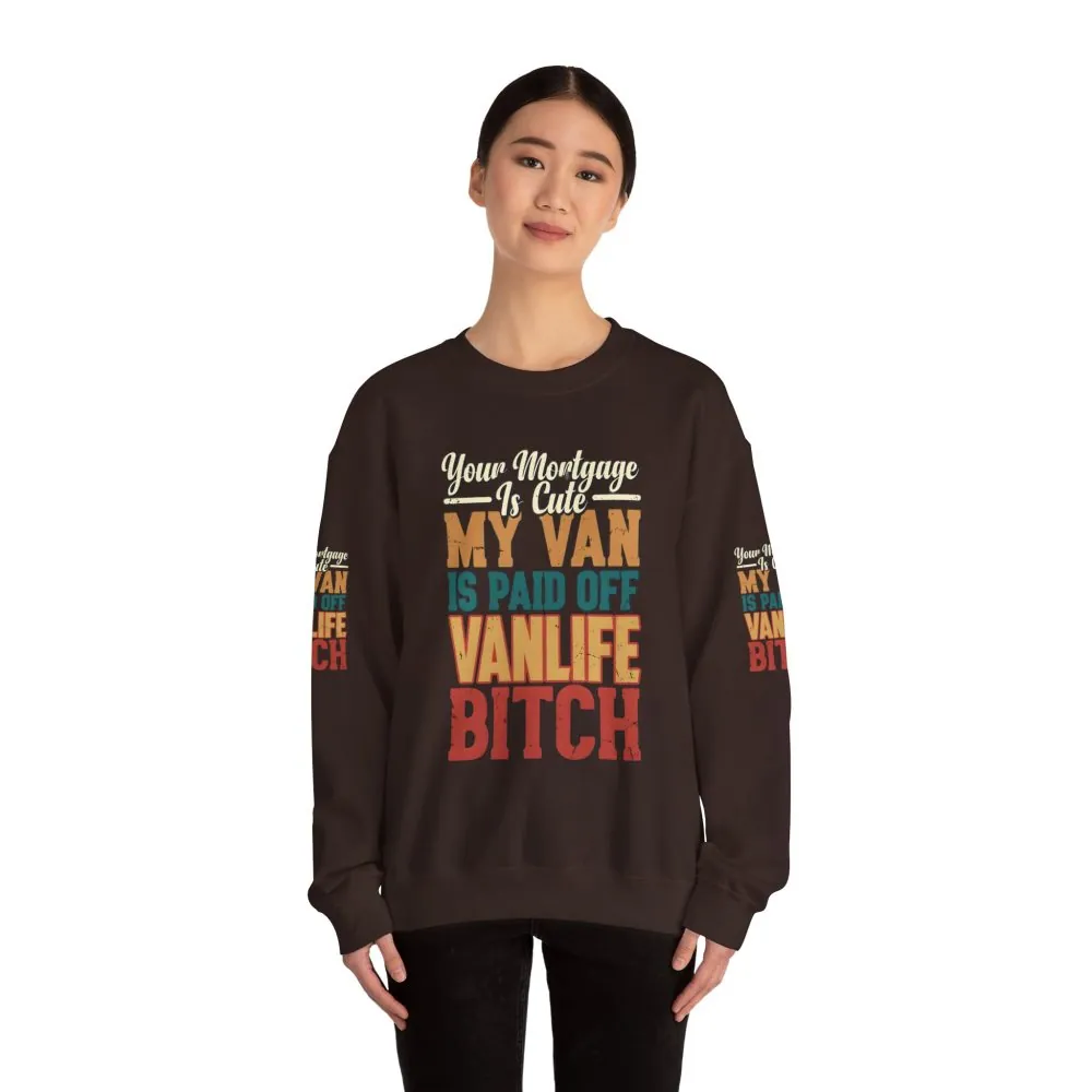 16552948420960379732_2048.jpeg Unisex Heavy Blend™ Crewneck Sweatshirt — "Your Mortgage Is Cute" Design F**K-Line