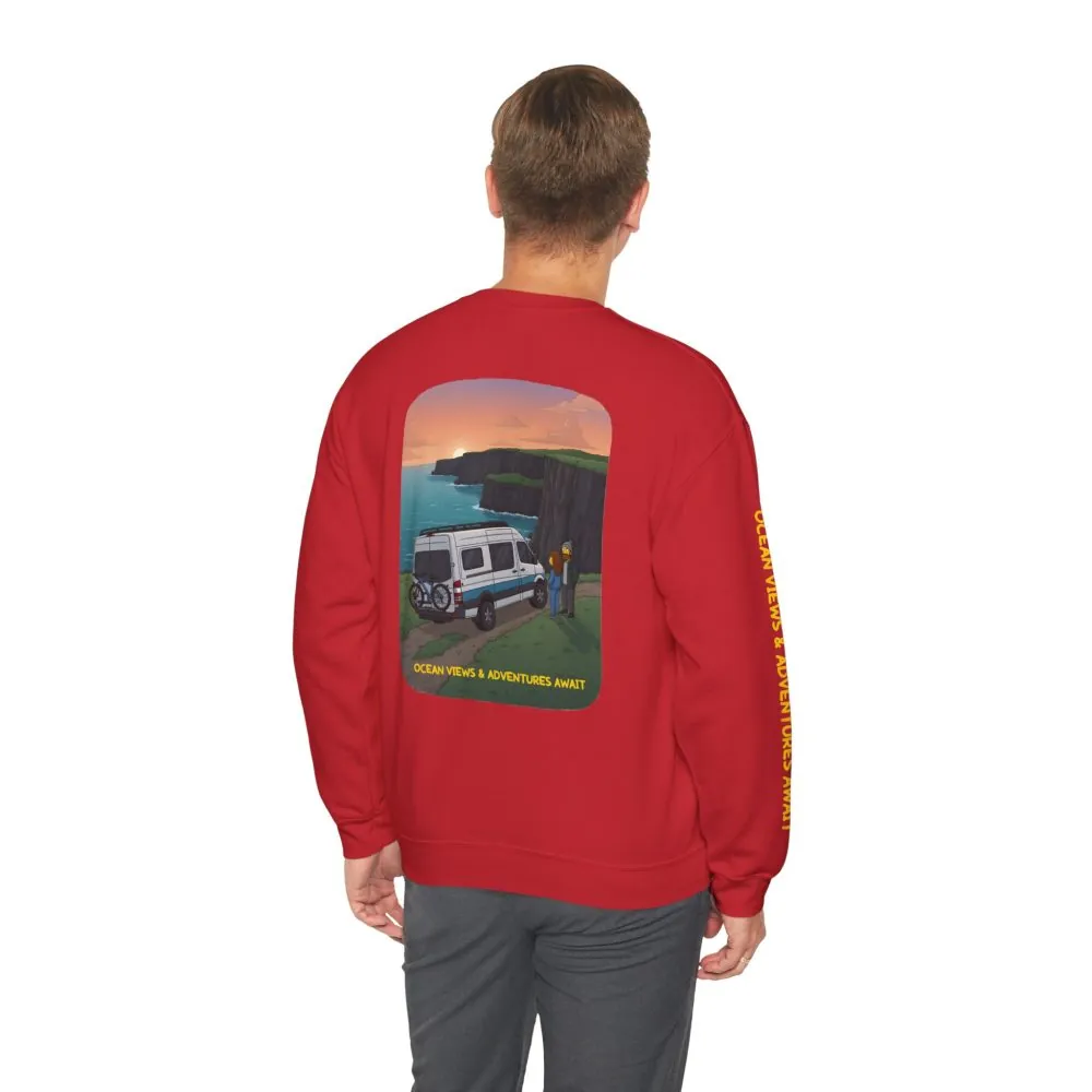 16563246155160113925_2048.jpeg Unisex Heavy Blend™ Crewneck Sweatshirt — "Ocean Views-Adventures Awaits" Design Sitcom-Line
