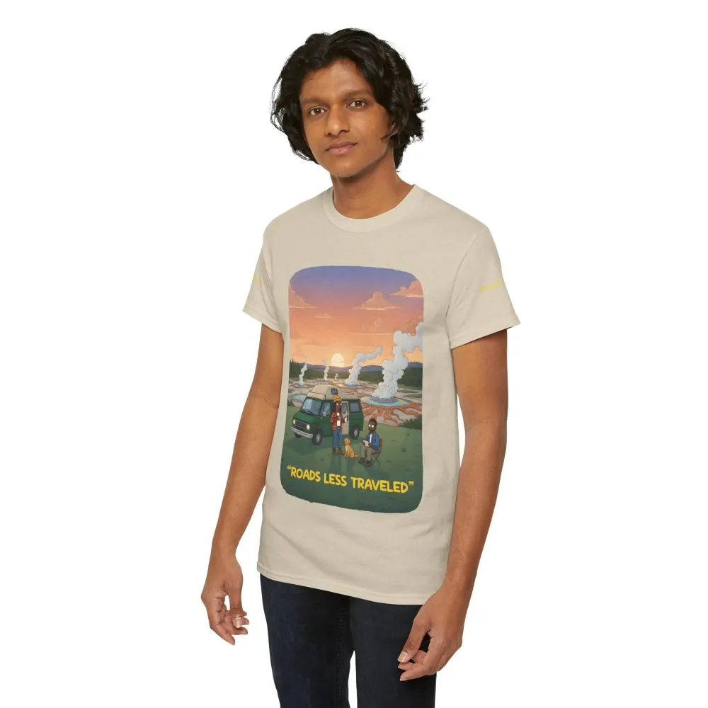 16601484527752866446_2048.jpeg Unisex Heavy Cotton Tee — "Roads Less Traveled" Design Sitcom-Line