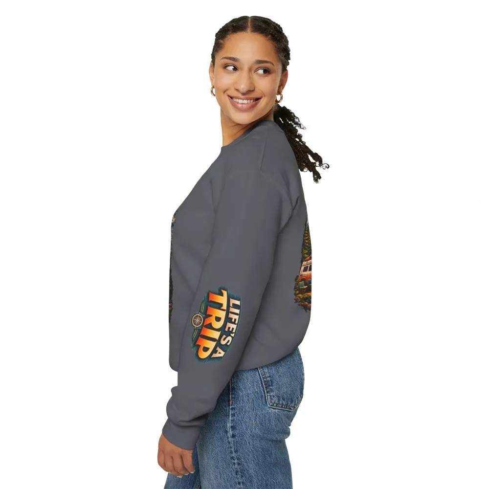 16637774523694745065_2048.jpeg Unisex Heavy Blend™ Crewneck Sweatshirt — "Life s A Trip" Design Scenic-Line