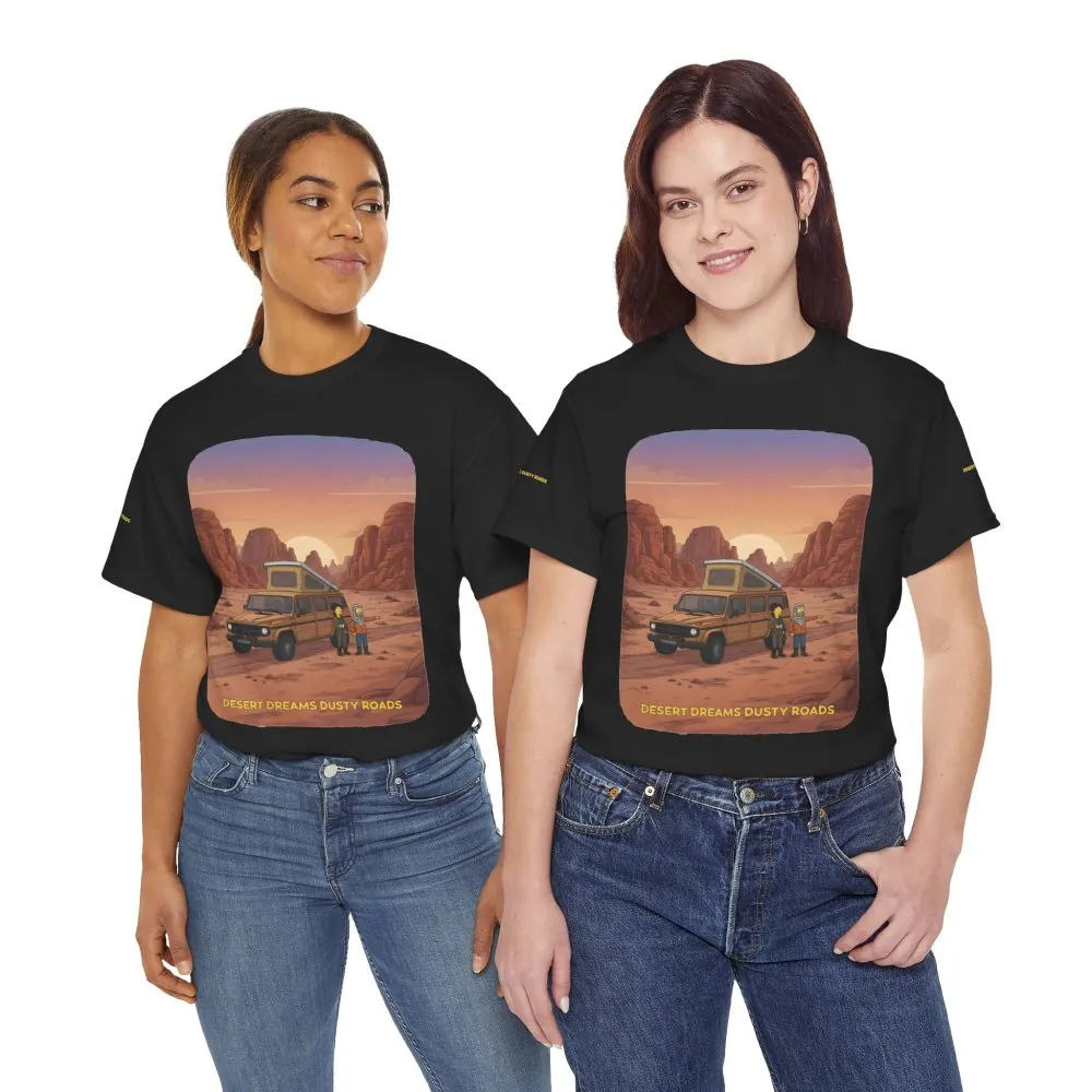 16655761791252569235_2048.jpeg Unisex Heavy Cotton Tee — "Desert Dreams Dusty Roads" Design Sitcom-Line