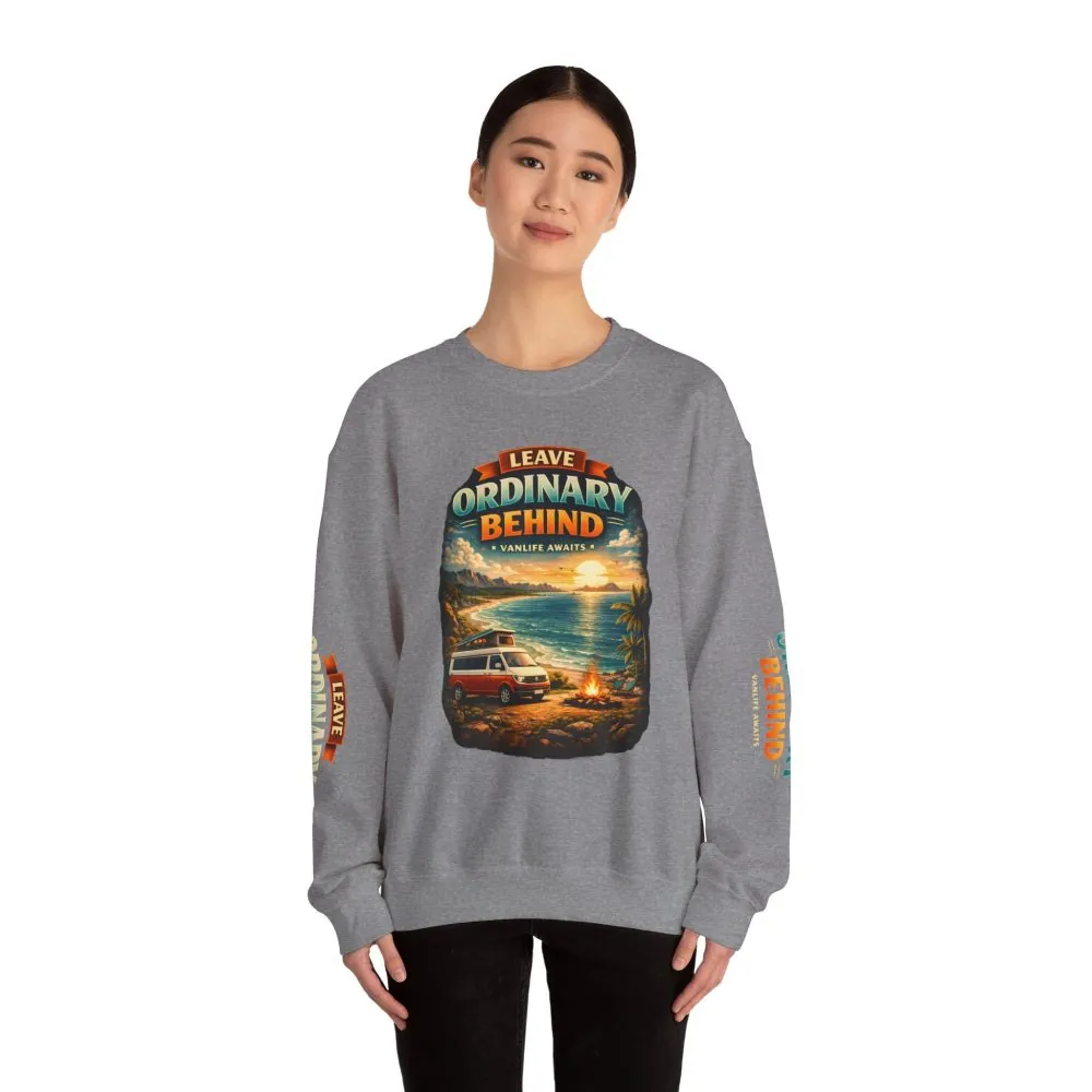 16656544438314569754_2048.jpeg Unisex Heavy Blend™ Crewneck Sweatshirt — "Leave Ordinary Behind" Design Scenic-Line