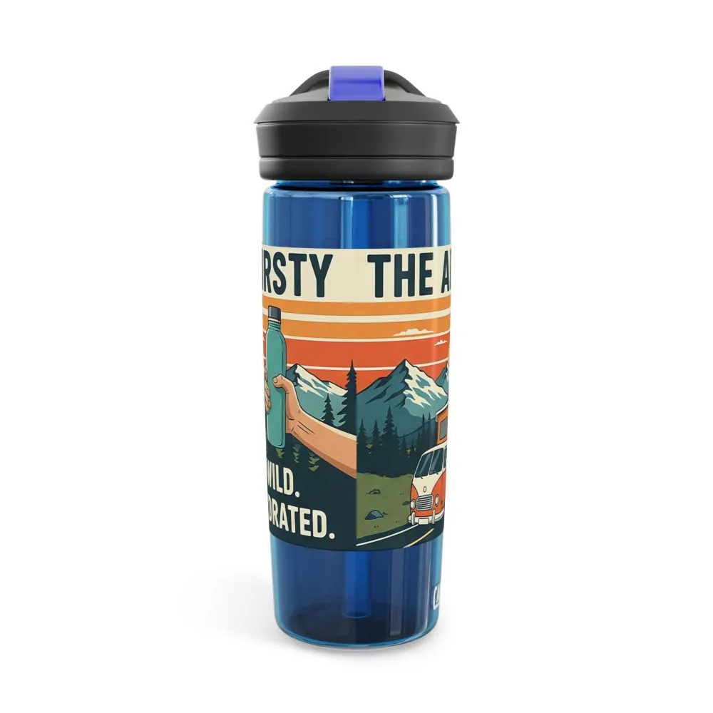 16670156624992117445_2048.jpeg Water Bottle — 20/25oz CamelBak Eddy® | "Adventure Is Out There " Retro Mountain & Van Camping Design