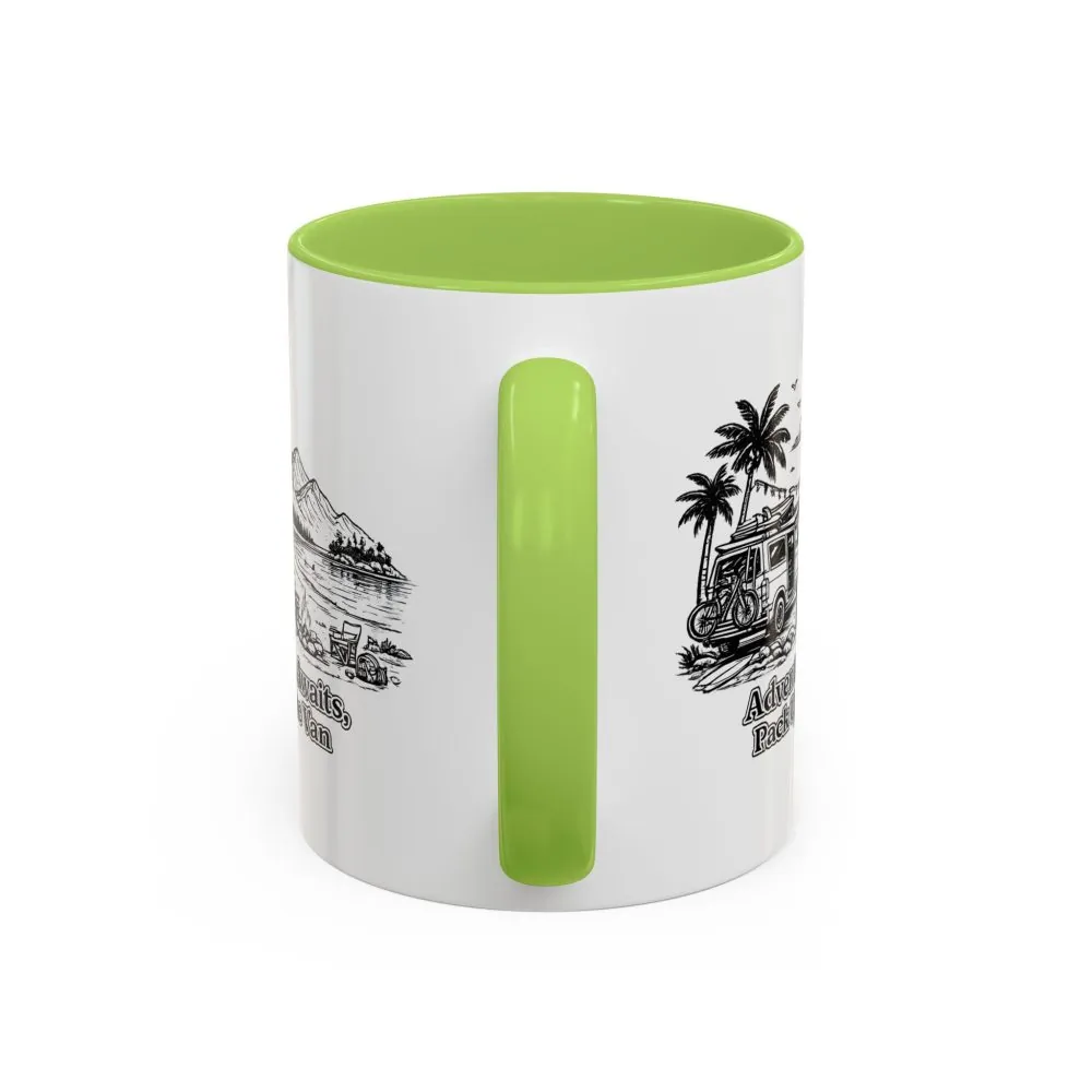 1670118670540262988_2048.jpeg Accent Coffee Mug (11, 15oz) — "Adventure Awaits,Pack Up The Van" Design Minimal-Line