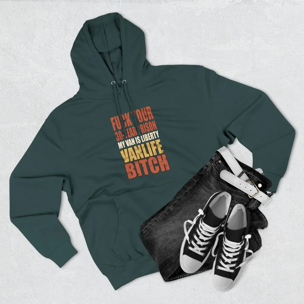 Three-Panel Fleece Hoodie - "Fuck Your 30 Year" Design F**K-Line