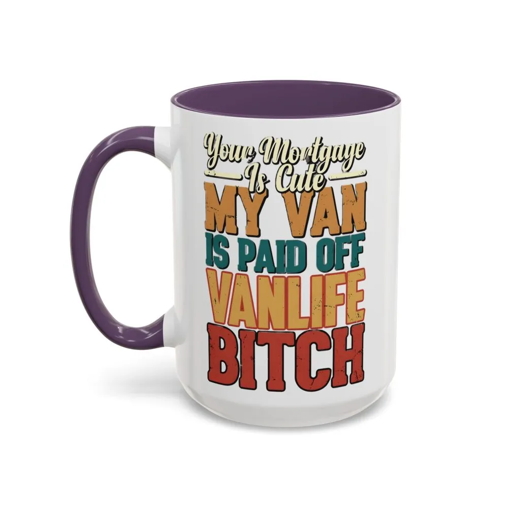1675026417300437856_2048.jpeg Accent Coffee Mug (11, 15oz) — "Your Mortgage Is Cute" Design F**K-Line