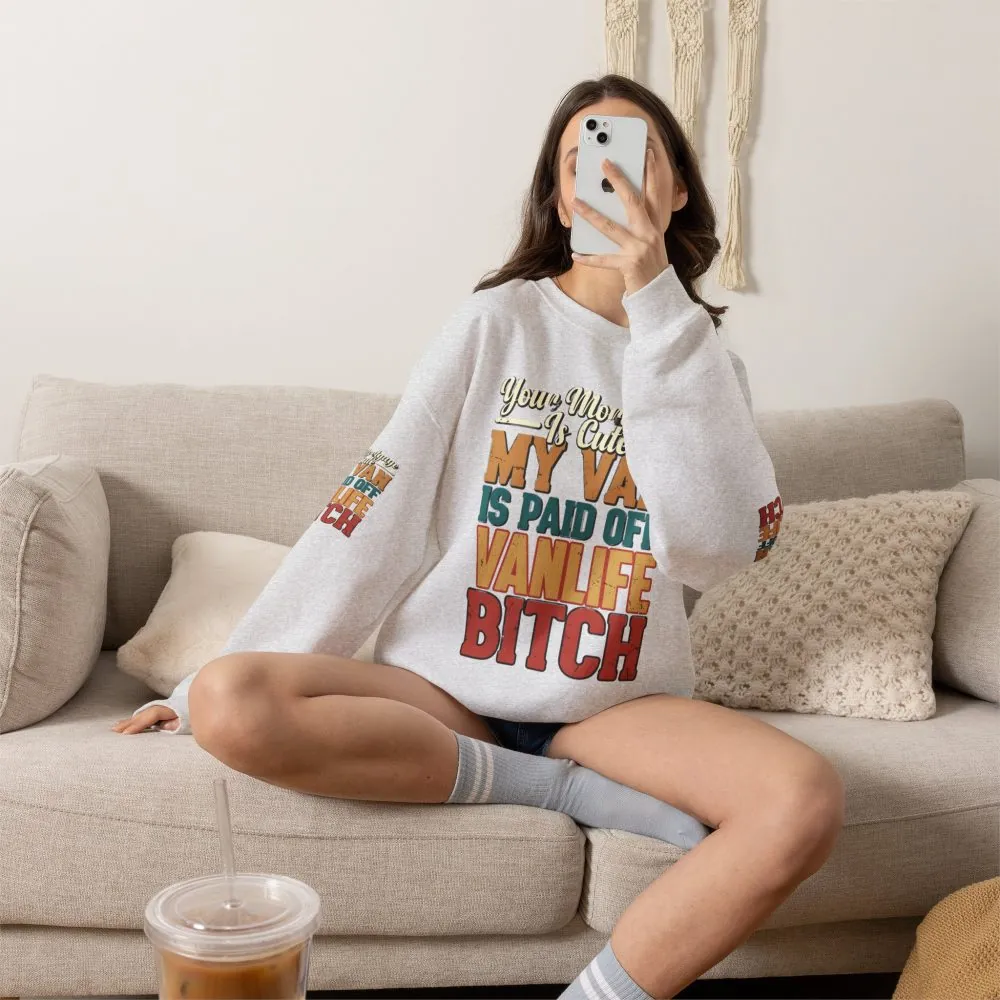 16755494480655936621_2048.jpeg Unisex Heavy Blend™ Crewneck Sweatshirt — "Your Mortgage Is Cute" Design F**K-Line