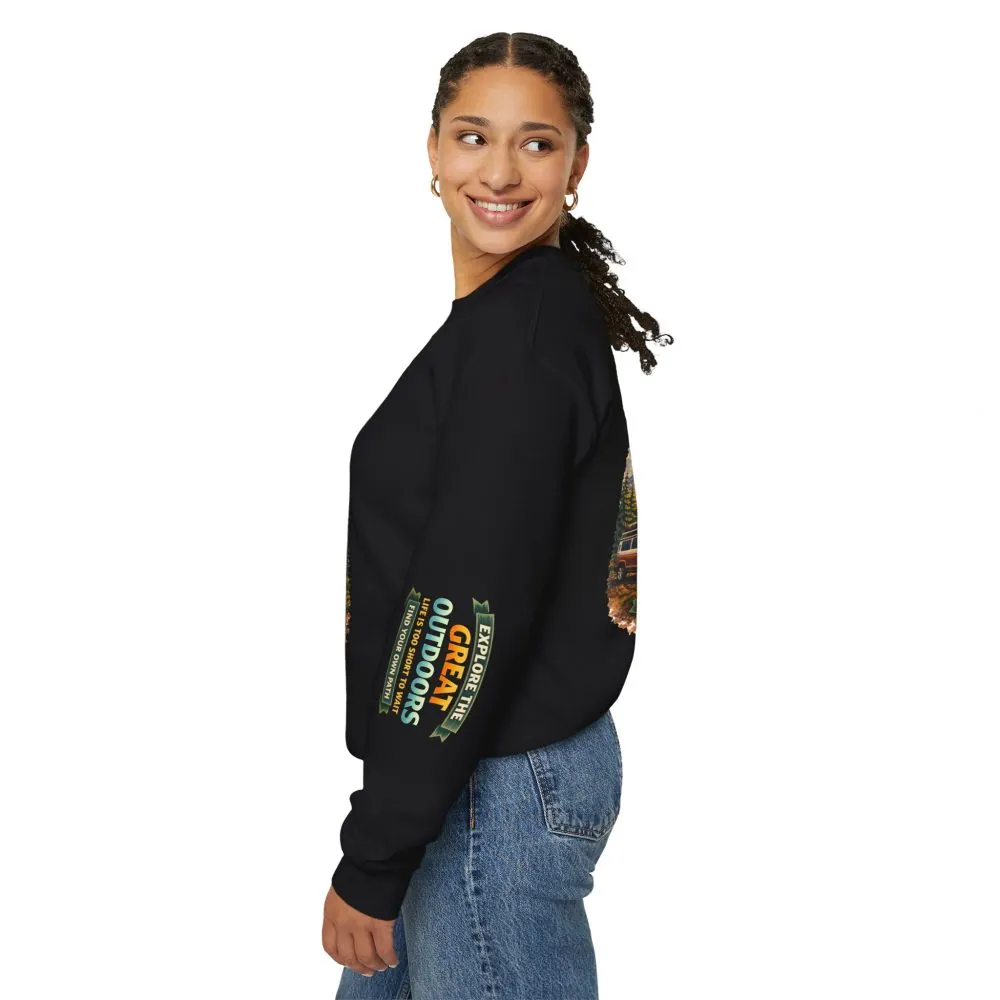 16757109571491200294_2048.jpeg Unisex Heavy Blend™ Crewneck Sweatshirt — "Explore The Great Outdoors" Design Scenic-Line