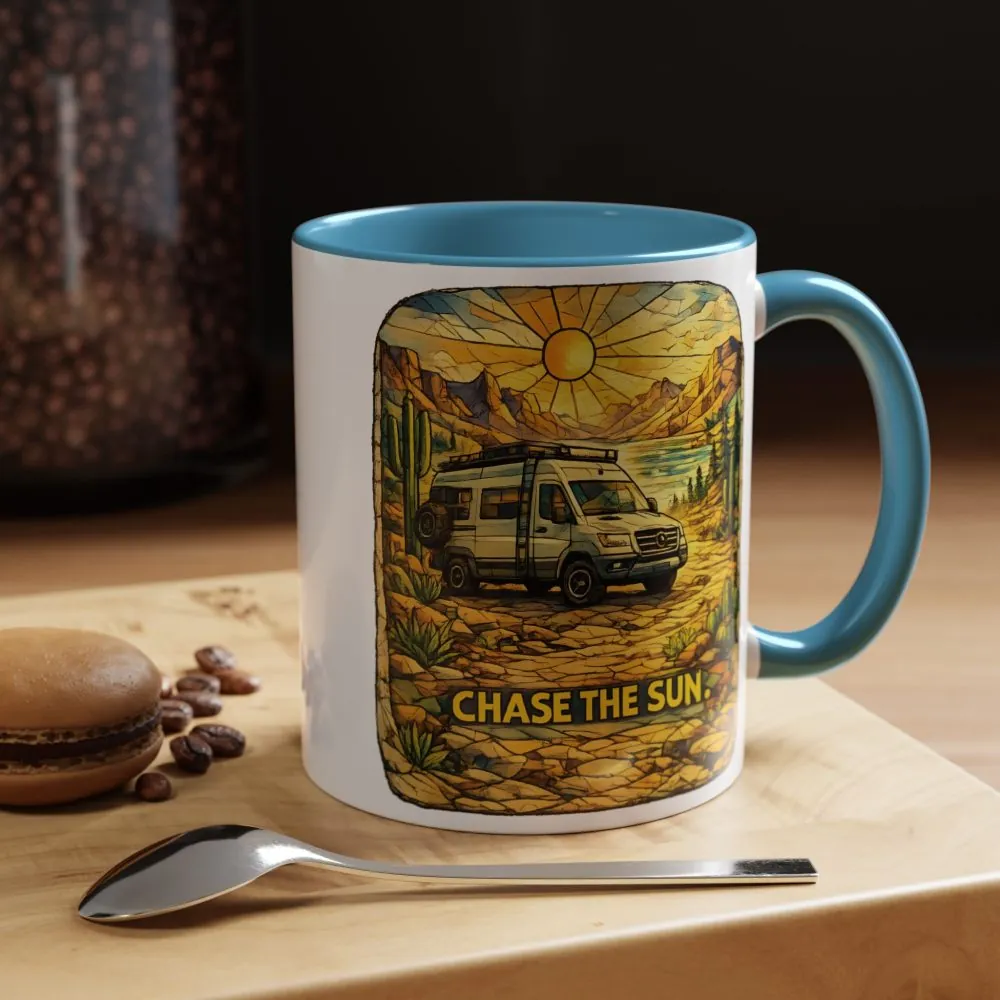 16763244691757741582_2048.jpeg Accent Coffee Mug (11, 15oz) — "Chase The Sun" Design Cubic-Line