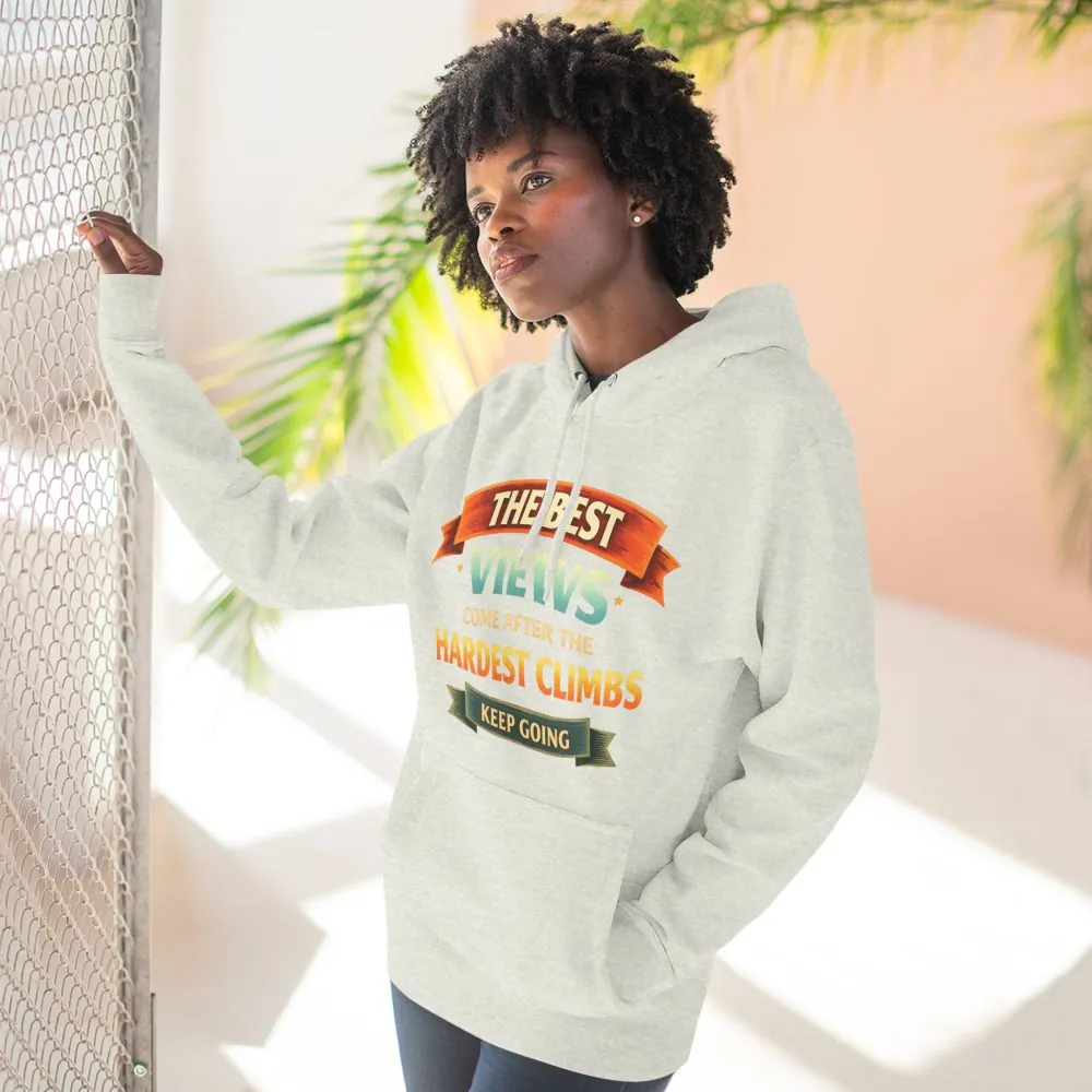 16790469078461560231_2048.jpeg Three-Panel Fleece Hoodie - "The Best Views" Design Scenic-Line