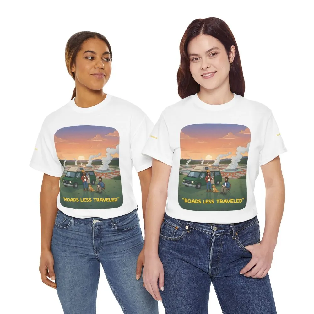 16821399003860549359_2048.jpeg Unisex Heavy Cotton Tee — "Roads Less Traveled" Design Sitcom-Line