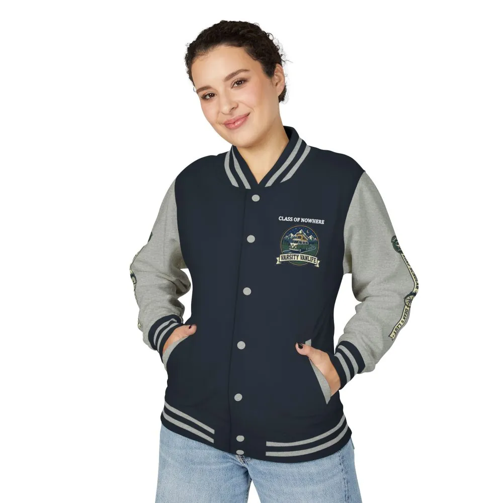 16826382185791903868_2048.jpeg Unisex Heavyweight Letterman Jacket (Awdis) —"Adventure Academy" Road Trip Team Varsity Jacket