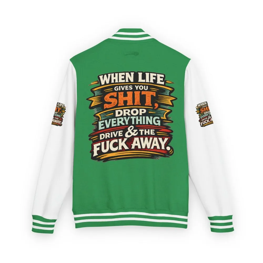 16845744731058082183_2048.jpeg Unisex Heavyweight Letterman Jacket — "When Live Gives You Shit" Design F**K-Line