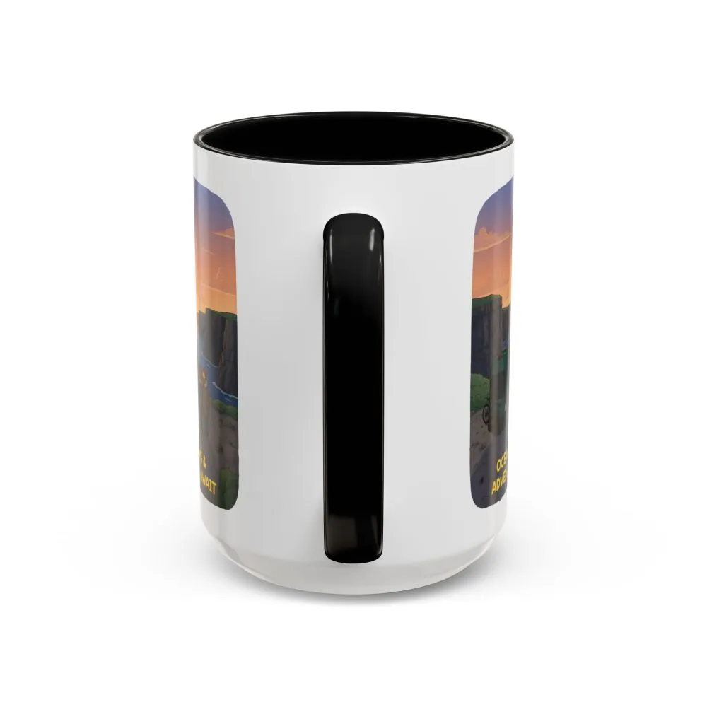 16869780120330793630_2048.jpeg Accent Coffee Mug (11, 15oz) — "Ocean Views-Adventures Awaits" Design Sitcom-Line