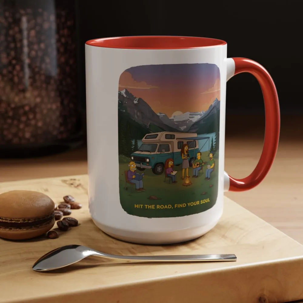 16880493844577410178_2048.jpeg Accent Coffee Mug (11, 15oz) — "Hit The Road-Find Your Soul" Design Sitcom-Line