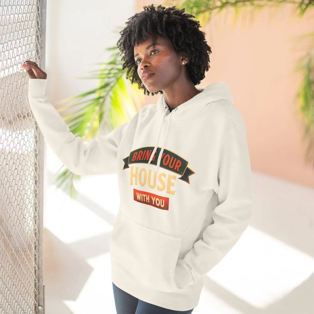 16883186319208162084_2048.jpeg Three-Panel Fleece Hoodie - "Live Is A Journey-Bring Your House With You" Design Scenic-Line