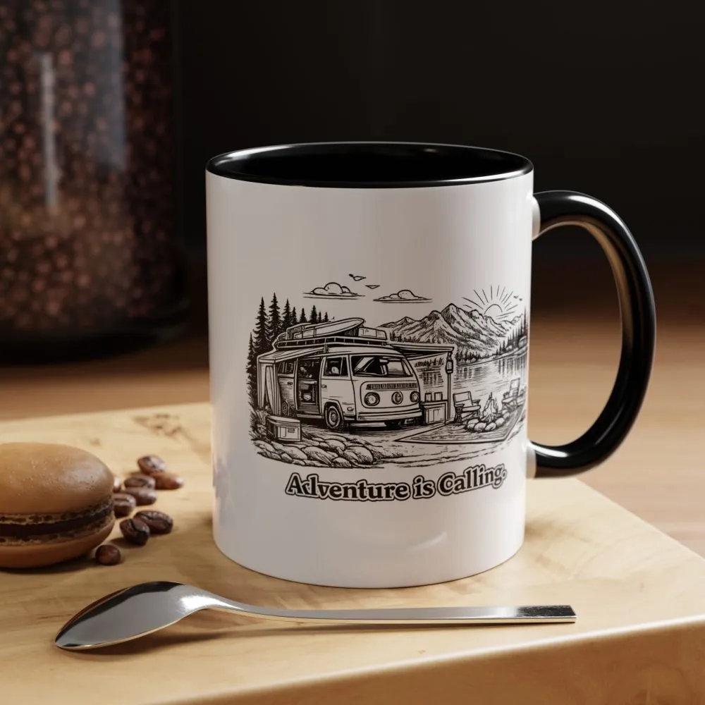 1688847683825151753_2048.jpeg Accent Coffee Mug (11, 15oz) — "Adventure Is Calling" Design Minimal-Line