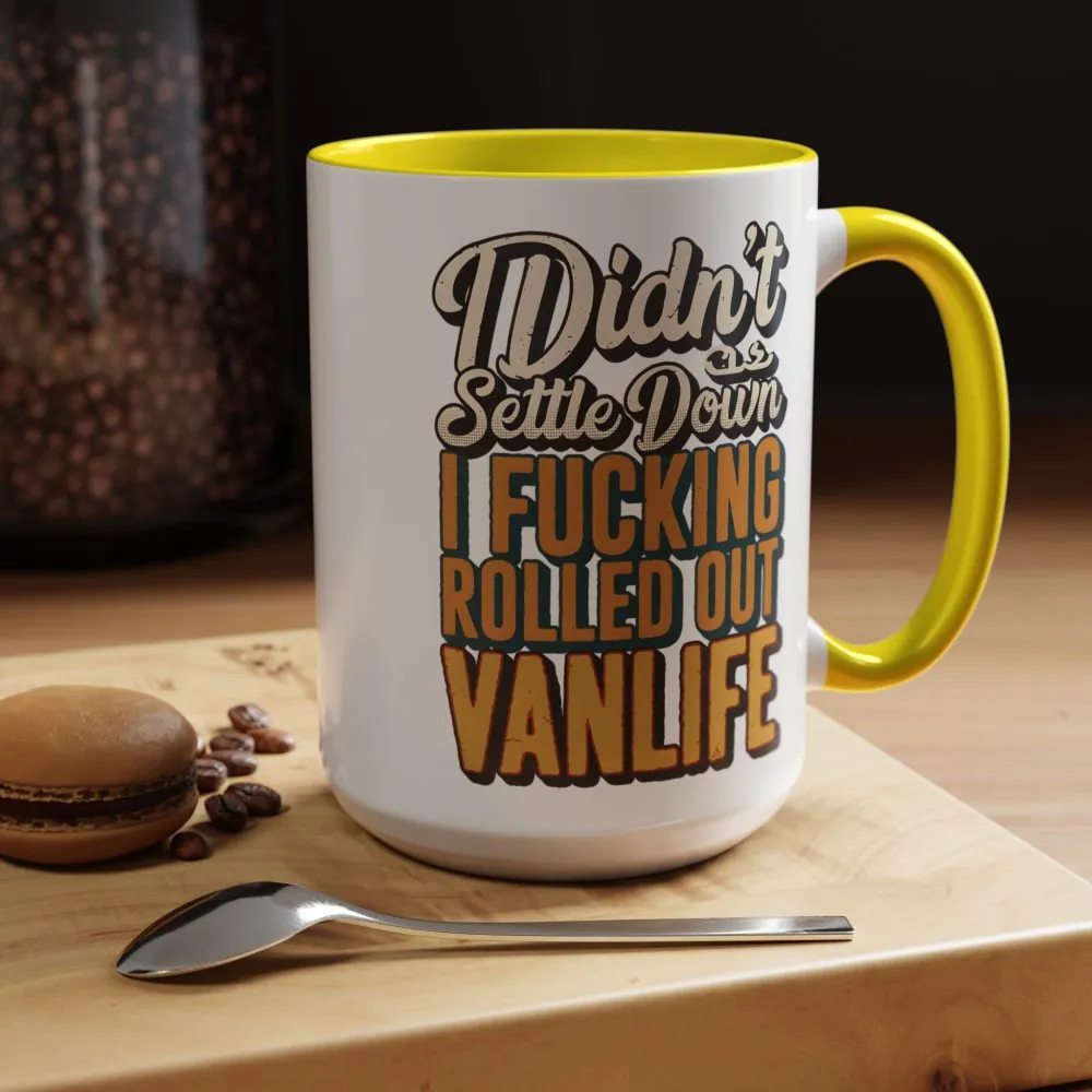 1689118810965914890_2048.jpeg Accent Coffee Mug (11, 15oz) — "Dind´t Settle Down" Design F**K-Line