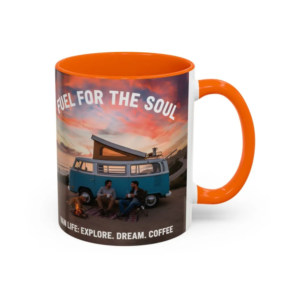 Accent Coffee Mug (11, 15oz) — "Fuel for the Soul"