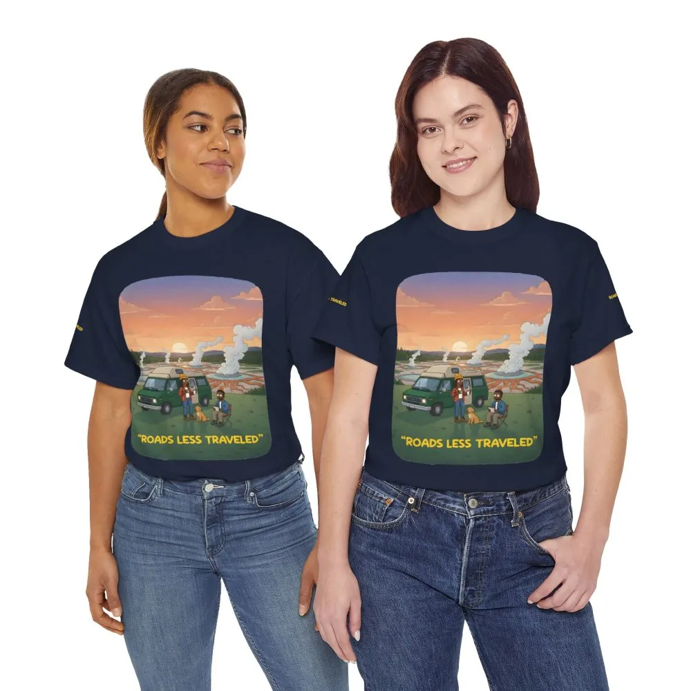 16907762823564234175_2048.jpeg Unisex Heavy Cotton Tee — "Roads Less Traveled" Design Sitcom-Line