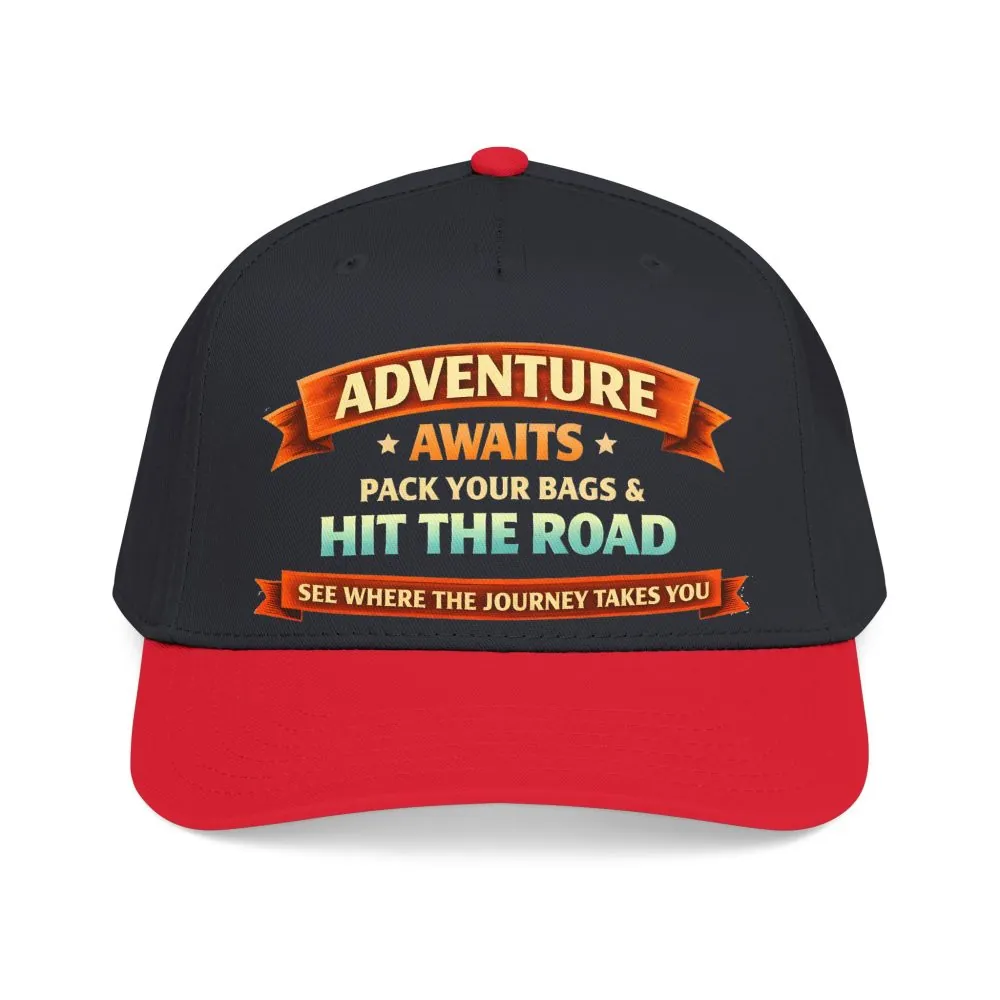 16939542495581474806_2048.jpeg Baseball Cap - "Adventure Awaits-Pack Your Bags" Design Scenic-Line