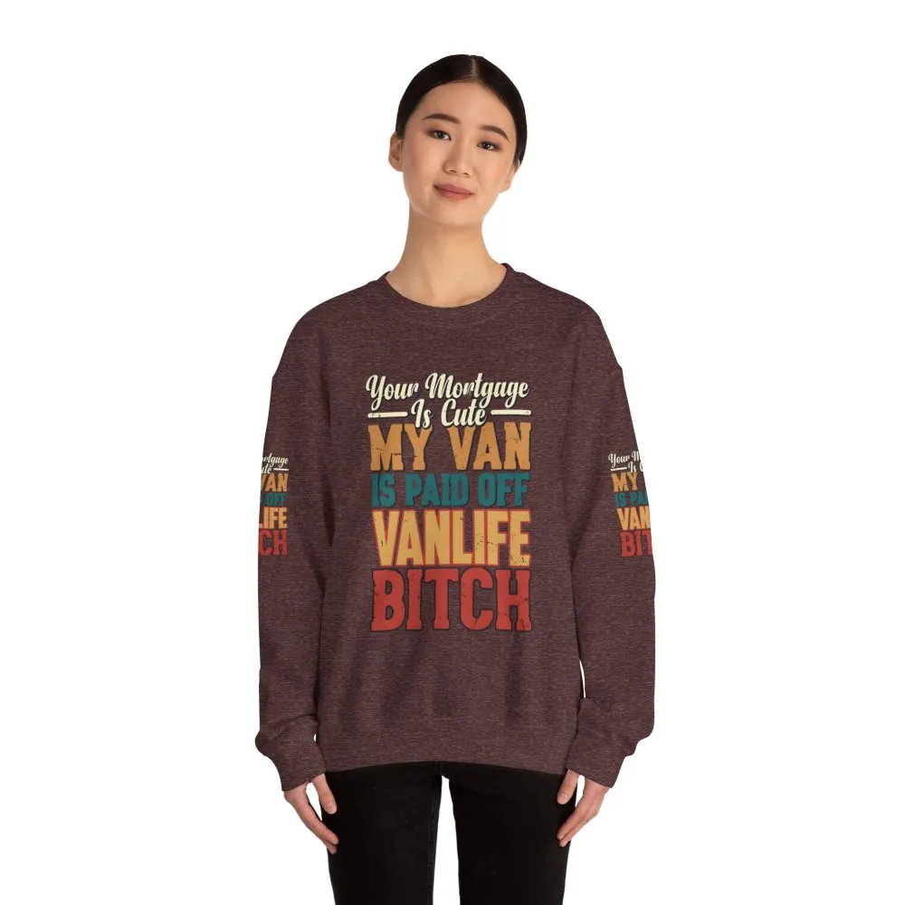 16950650669215810328_2048.jpeg Unisex Heavy Blend™ Crewneck Sweatshirt — "Your Mortgage Is Cute" Design F**K-Line