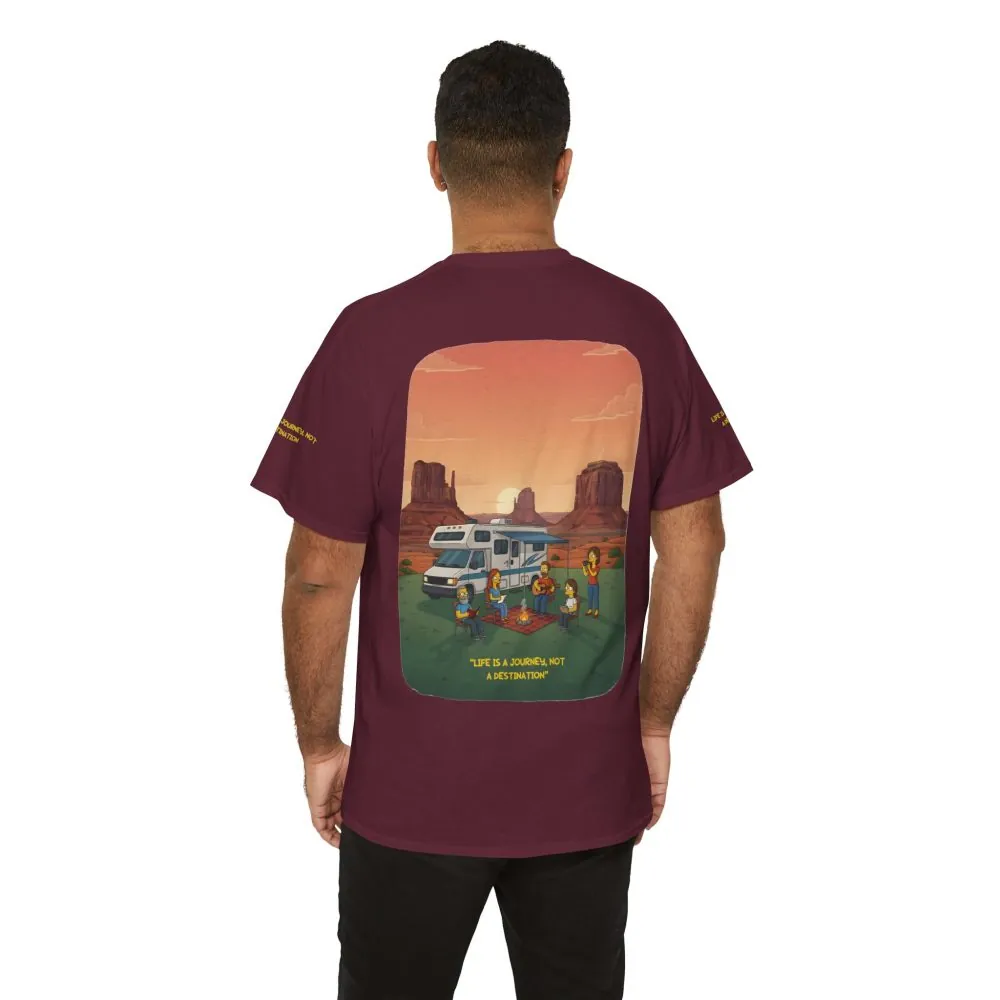16965298818681547241_2048.jpeg Unisex Heavy Cotton Tee — "Life Is A Journey-Not A Destination" Design Sitcom-Line