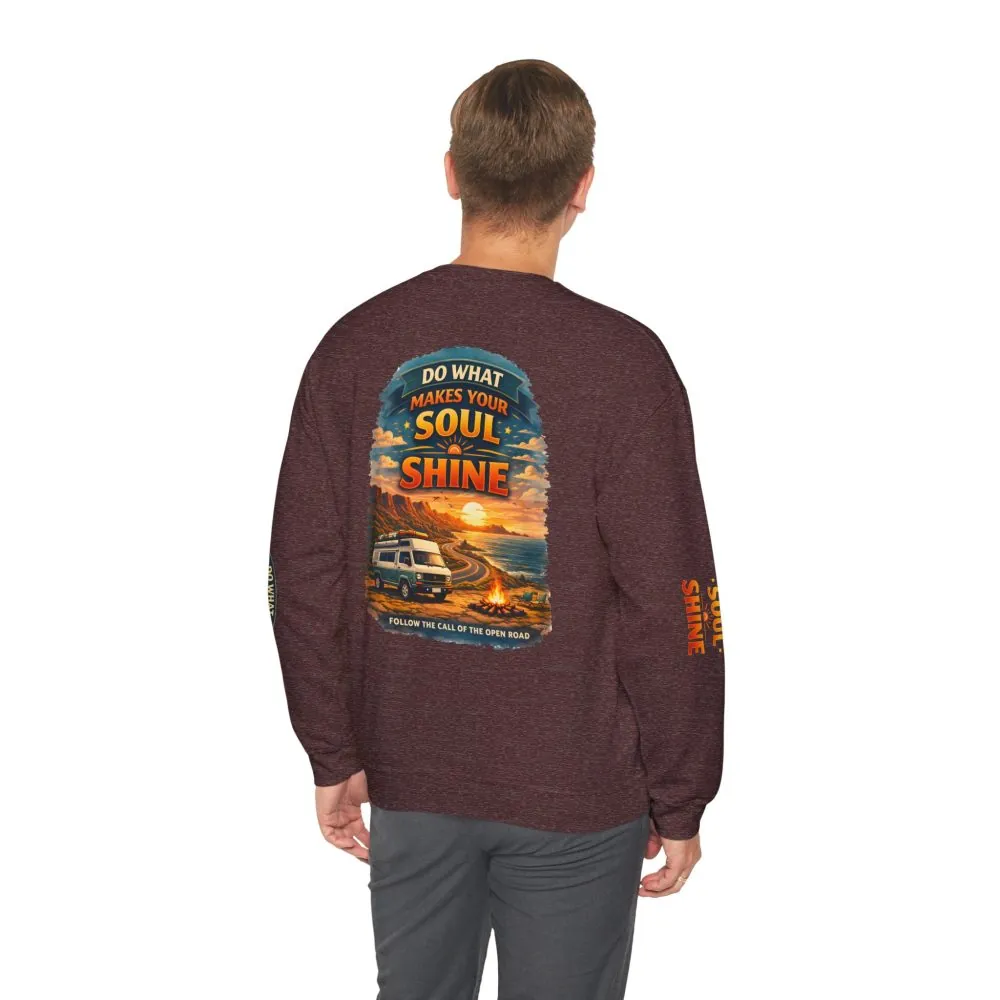 16967829760403345025_2048.jpeg Unisex Heavy Blend™ Crewneck Sweatshirt — "Do What Makes Your Soul Shine" Design Scenic-Line