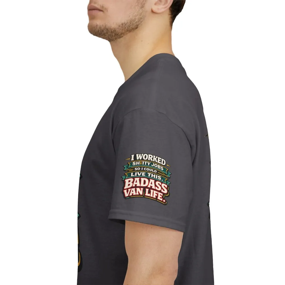 Unisex Heavy Cotton Tee — "I Worked Shitty Jobs" Design F**K-Line