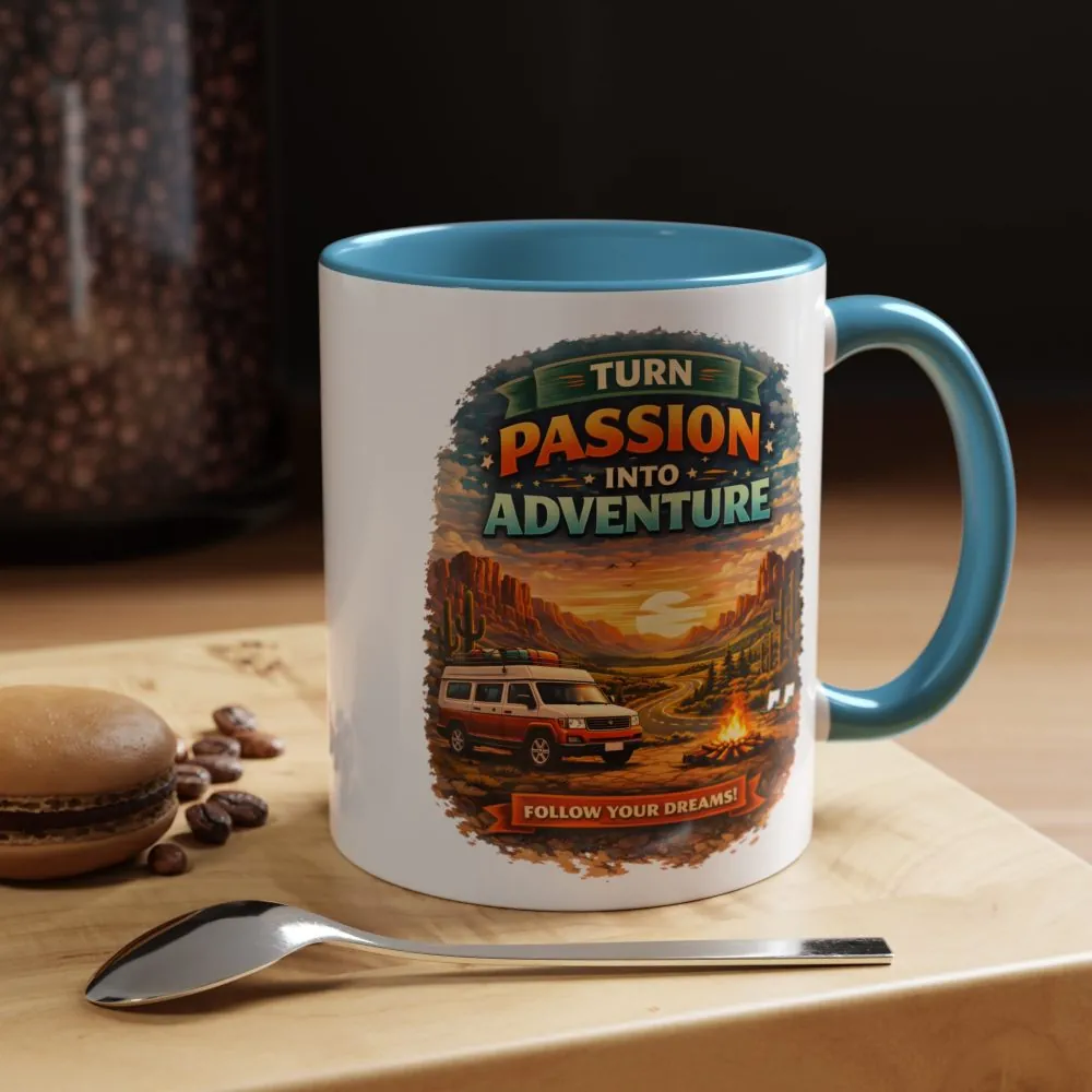 16976144830866365765_2048.jpeg Accent Coffee Mug (11, 15oz) — "Turn Passion Into Adventure" Design Scenic-Line