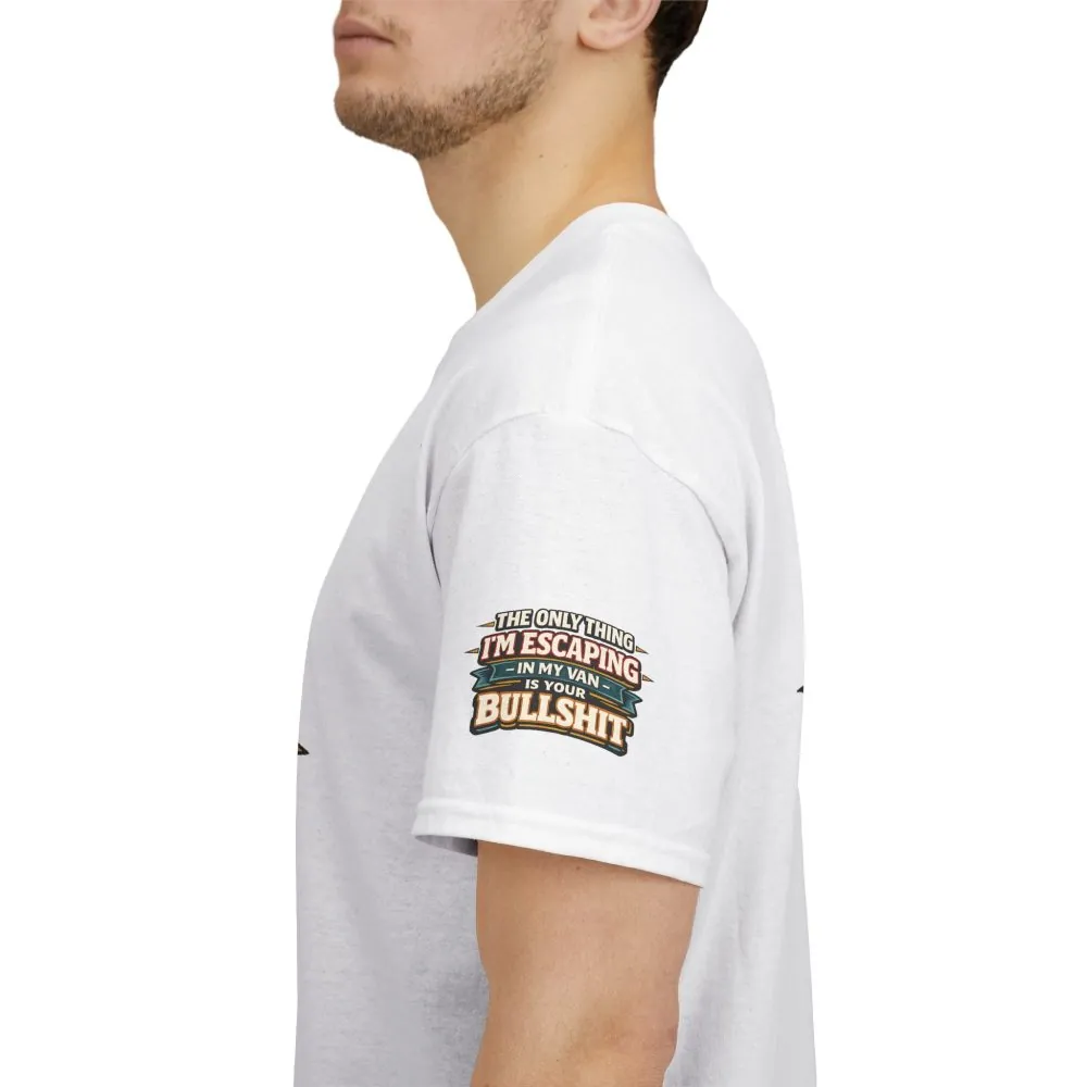 16990510758726759494_2048.jpeg Unisex Heavy Cotton Tee — "The Only Thing I´m Escaping" Design F**K-Line