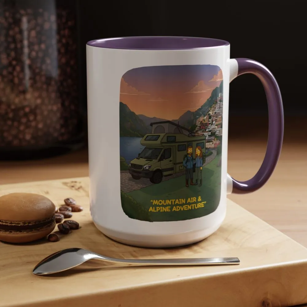 16992871649706450152_2048.jpeg Accent Coffee Mug (11, 15oz) — "Mountain Air And Alpine Adventure"" Design Sitcom-Line