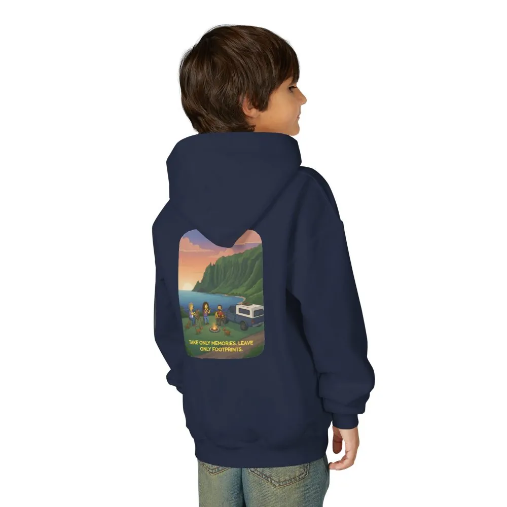 16995241659021692775_2048.jpeg Youth Hoodie(Gildan) – "Take Only Memories-Leave Only Footprints (Design Sitcom-Line)