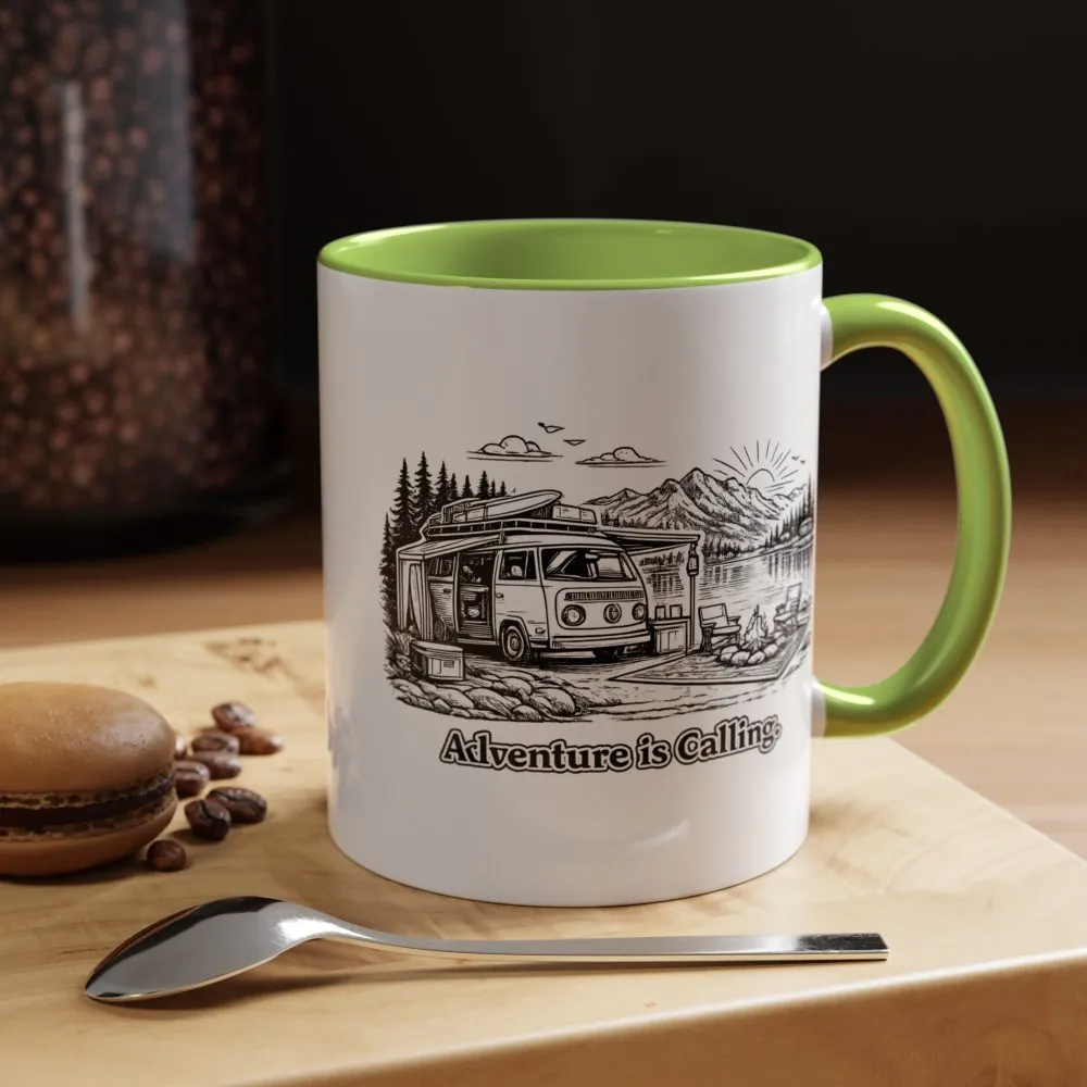 17088700643684128635_2048.jpeg Accent Coffee Mug (11, 15oz) — "Adventure Is Calling" Design Minimal-Line