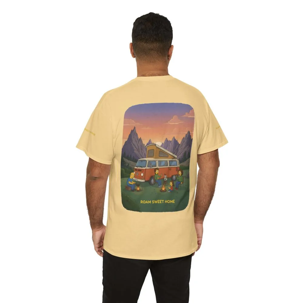17107183941303402636_2048.jpeg Unisex Heavy Cotton Tee — "Roam Sweet Home" Design Sitcom-Line