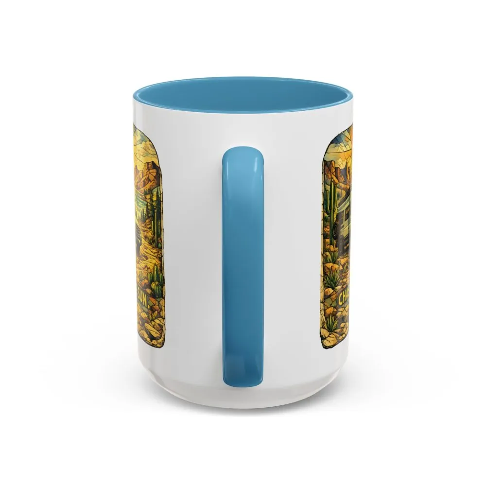 1711659179087946180_2048.jpeg Accent Coffee Mug (11, 15oz) — "Chase The Sun" Design Cubic-Line