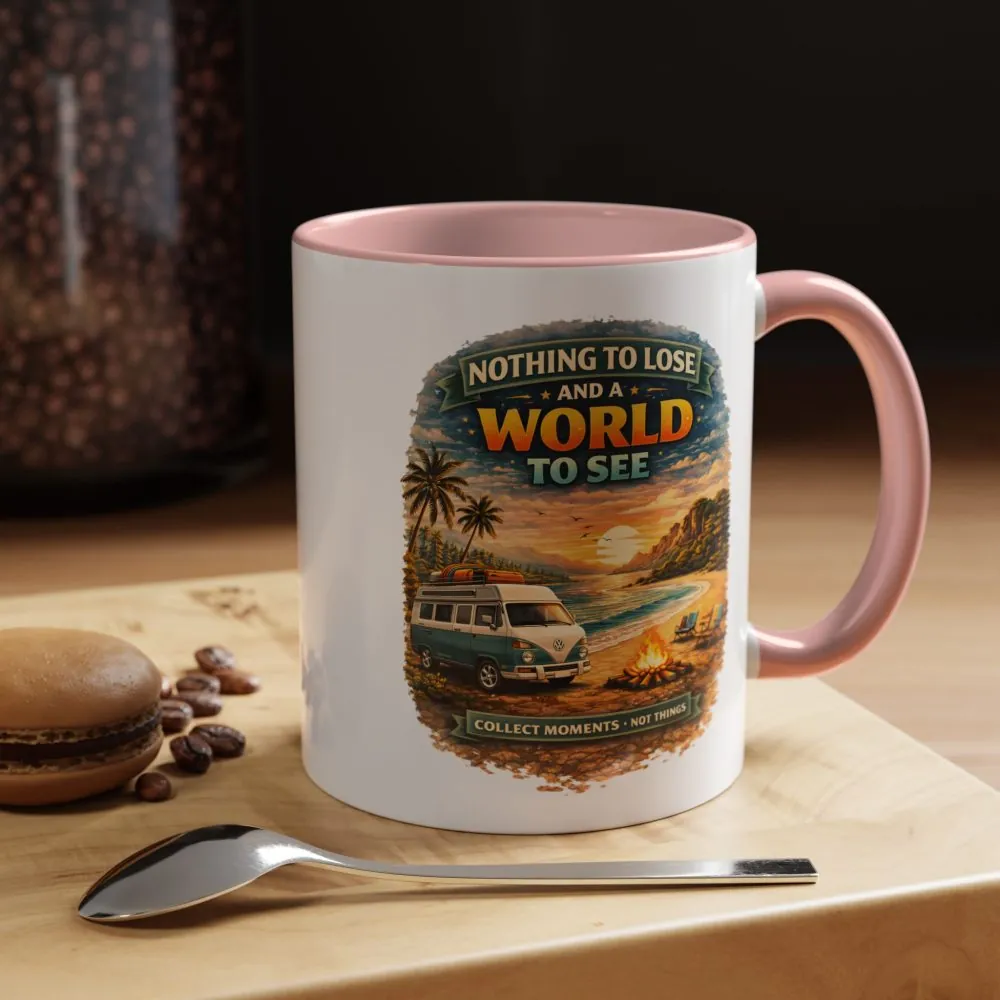 Accent Coffee Mug (11, 15oz) — "Nothing To Lose" Design Scenic-Line