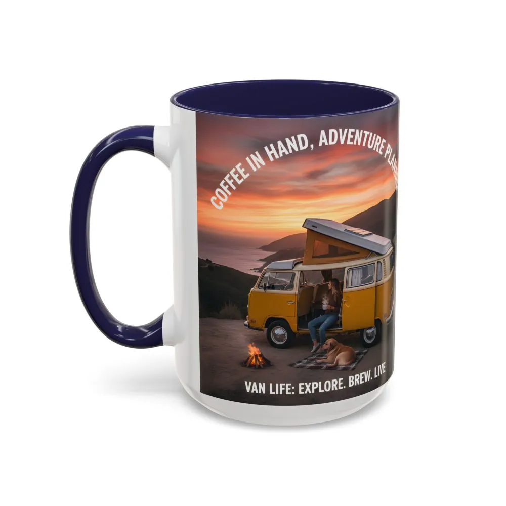 17194553352111182504_2048.jpeg Accent Coffee Mug (11, 15oz) - "Coffee in Hand, Adventure Planned"