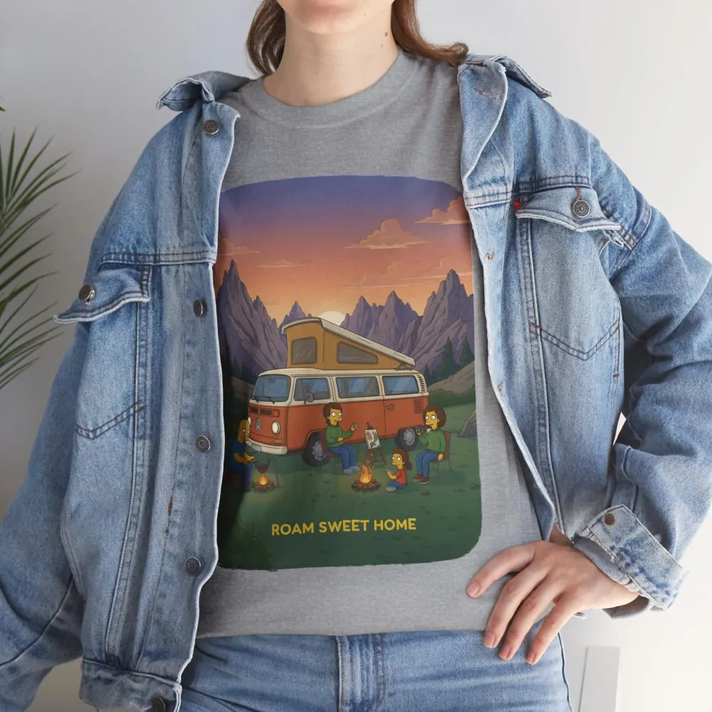 17210757036974112025_2048.jpeg Unisex Heavy Cotton Tee — "Roam Sweet Home" Design Sitcom-Line