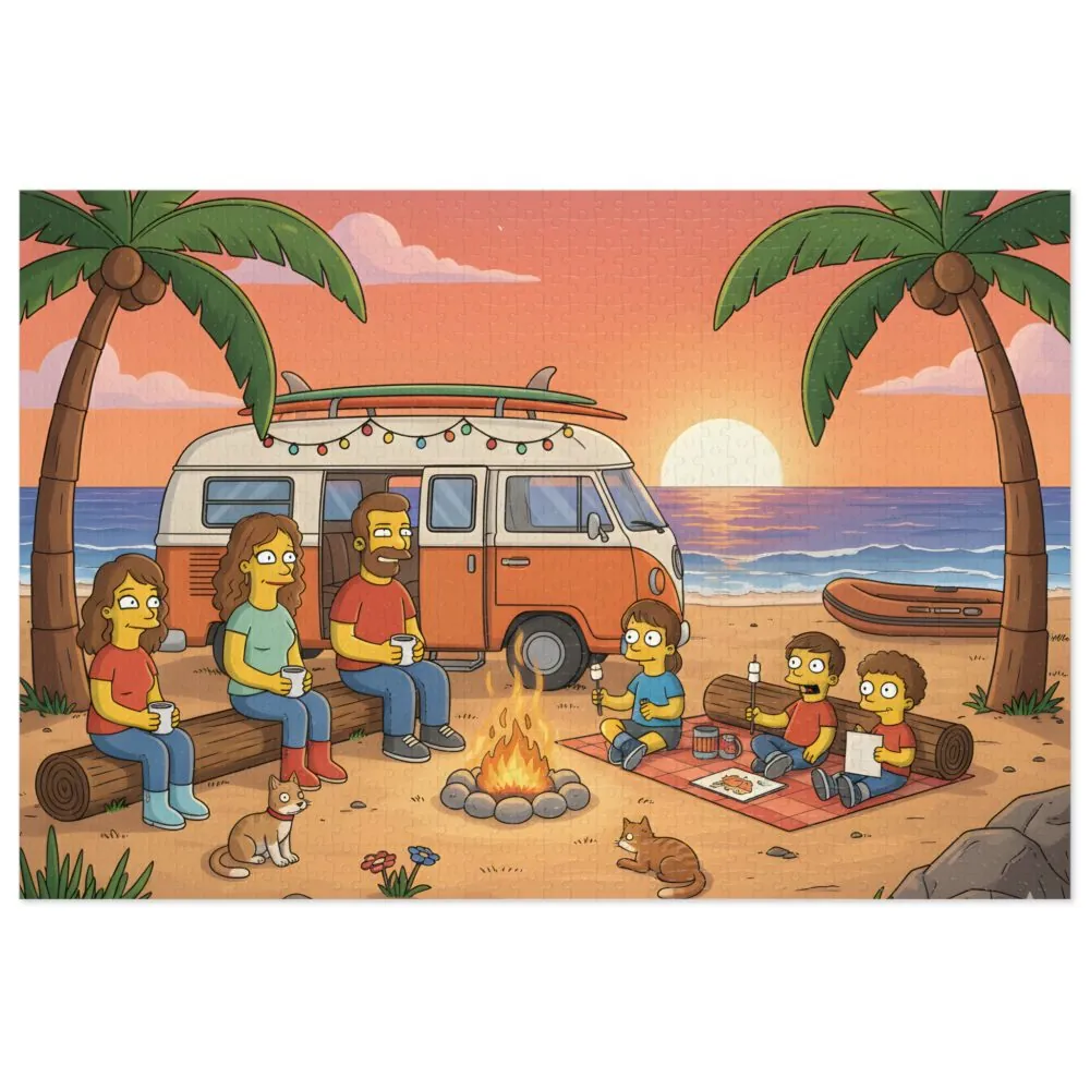 1722270440410484211_2048.jpeg Jigsaw Puzzle with Tin — Sunset Surf Van Scene