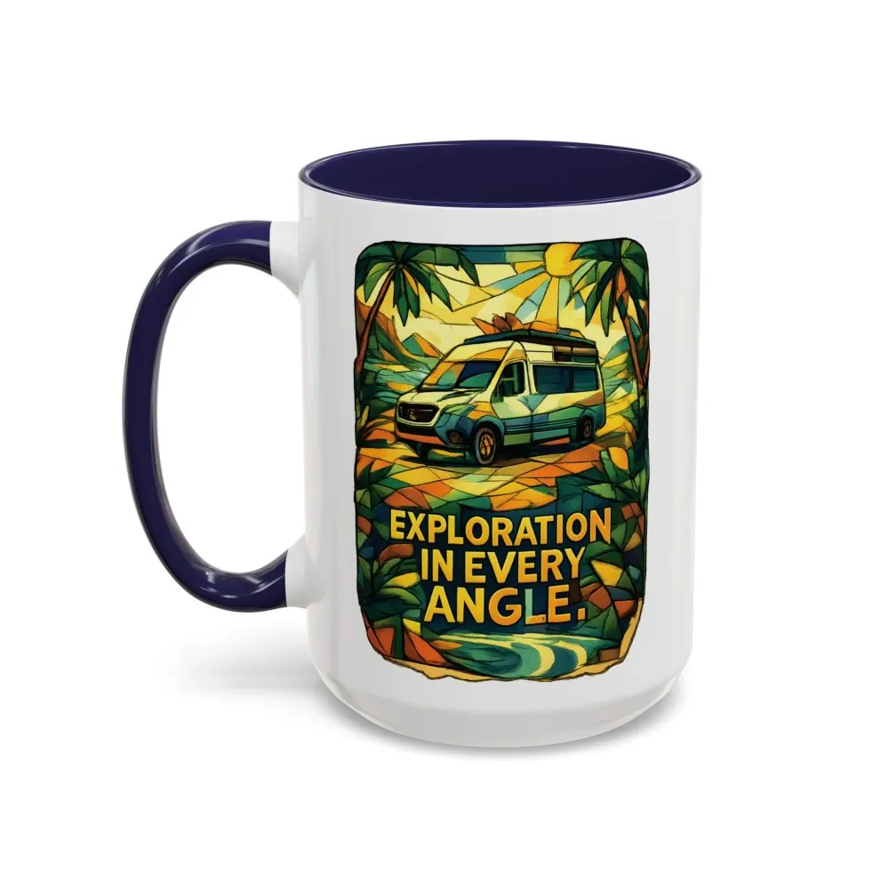 17224693631721640690_2048.jpeg Accent Coffee Mug (11, 15oz) — "Exploration In Every Angle" Design Cubic-Line