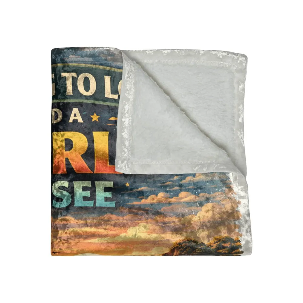17230706956970650497_2048.jpeg Crushed Velvet Blanket —"Nothing To Lose" Design Scenic-Line (Campervan)