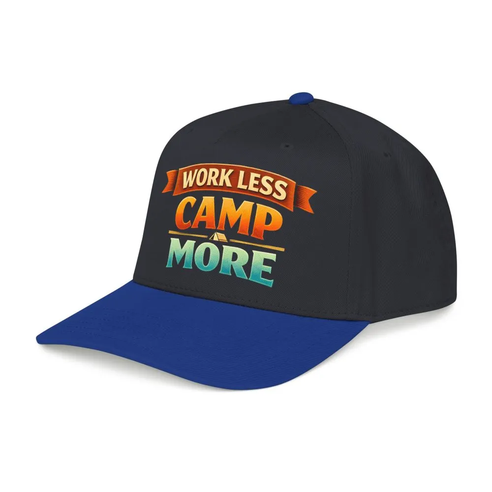 17254427123884858303_2048.jpeg Baseball Cap - "Work Less-Camp More" Design Scenic-Line