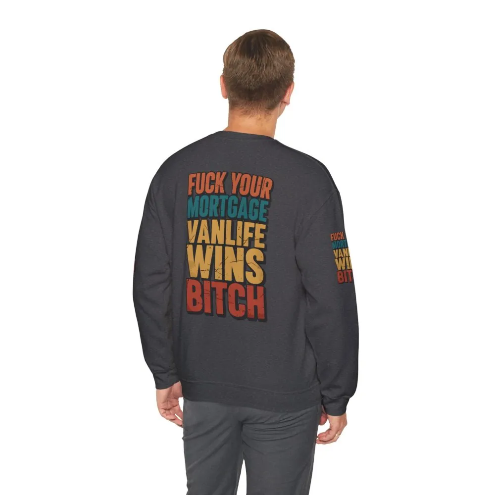 17255172314570055646_2048.jpeg Unisex Heavy Blend™ Crewneck Sweatshirt — "Fuck Your Mortgage" Design F**K-Line
