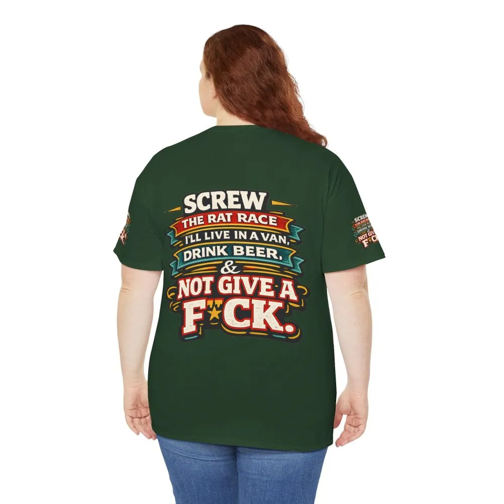 1725638122062133552_2048.jpeg Unisex Heavy Cotton Tee — "Screw The Rat Race" Design F**K-Line