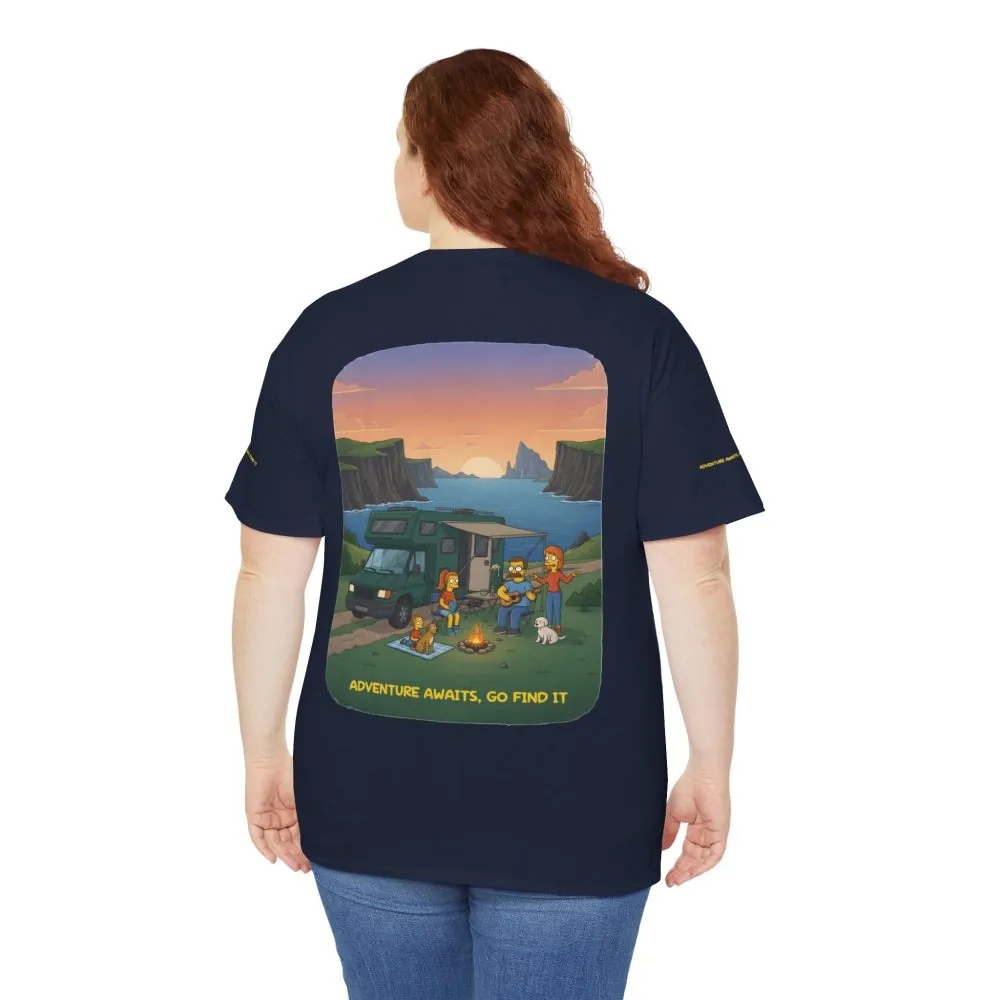 17279152699650271568_2048.jpeg Unisex Heavy Cotton Tee — "Adventure Awaits-Go Find It" Design Sitcom-Line