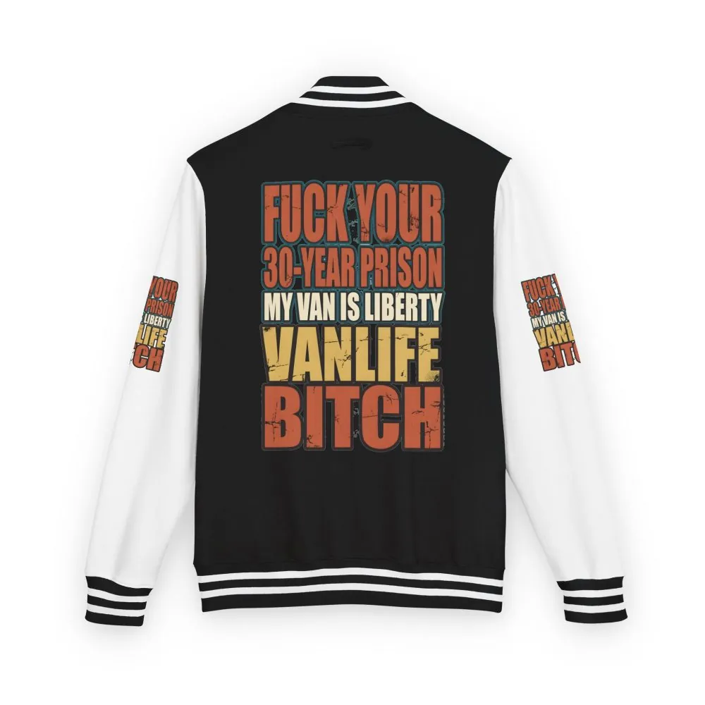 17285885231065565641_2048.jpeg Unisex Heavyweight Letterman Jacket — "Fuck Your 30 Year" Design F**K-Line