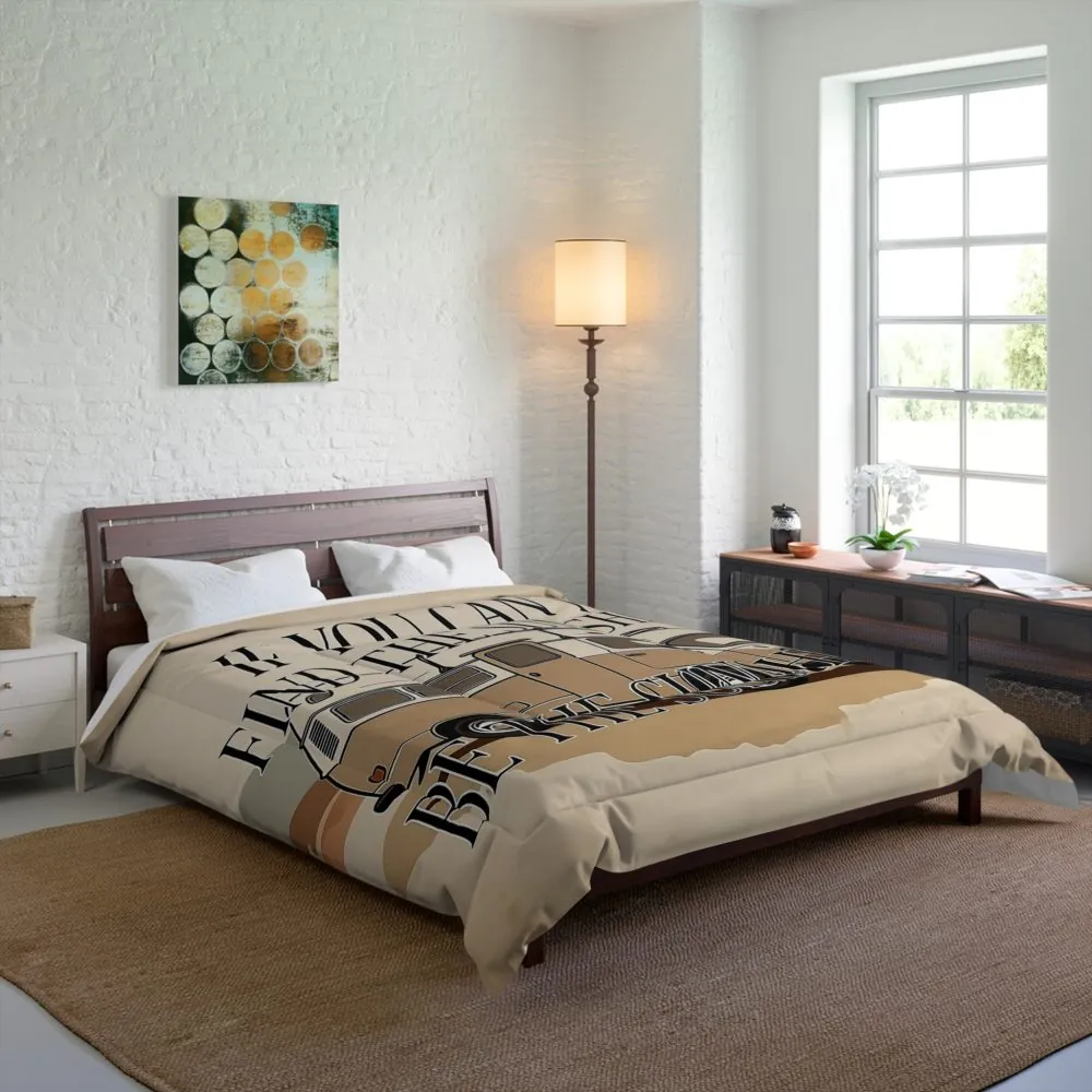 Comforter - "If You Can't Find the Sunshine, Be the Sunshine" Cozy Boho RV Bedding