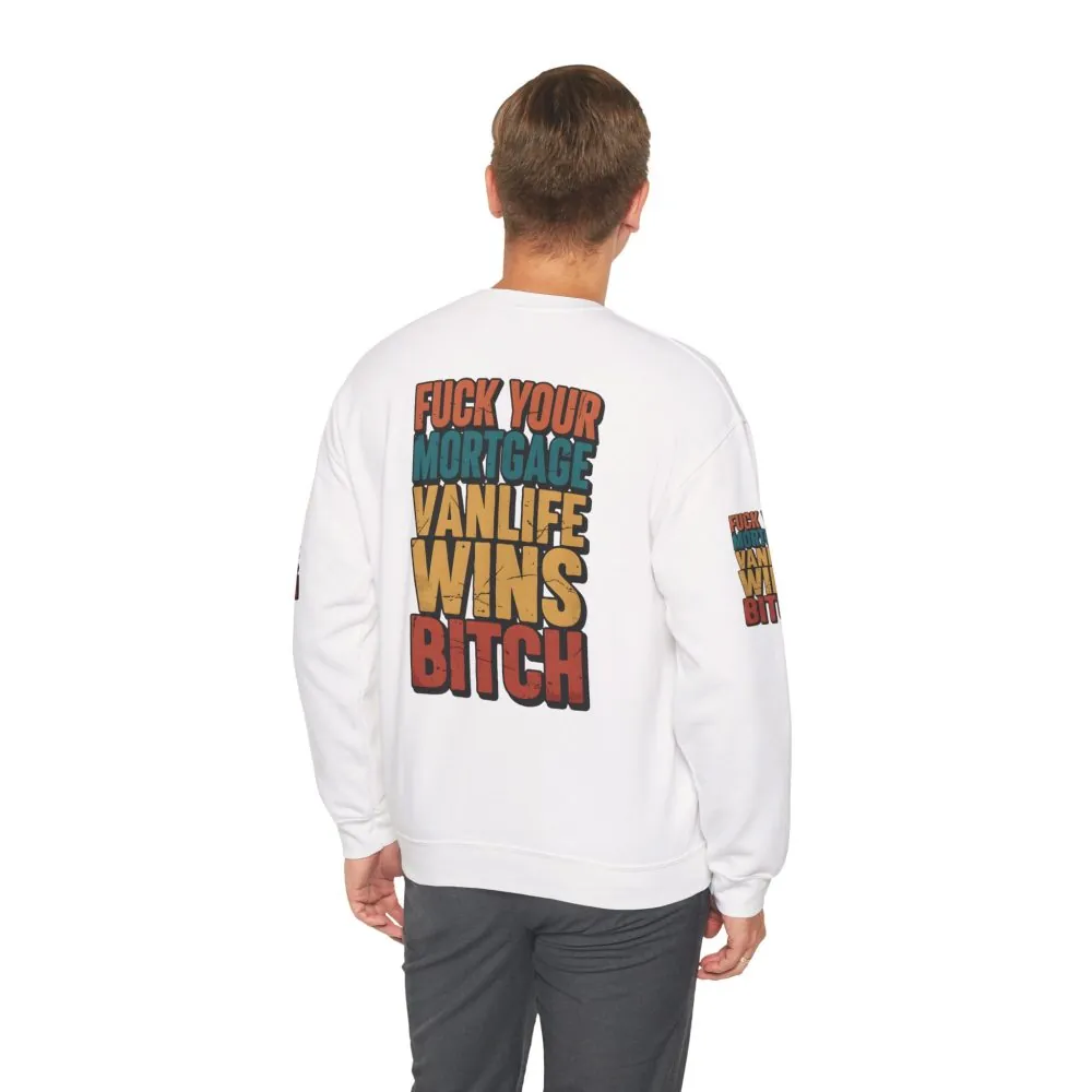 17360074998138126802_2048.jpeg Unisex Heavy Blend™ Crewneck Sweatshirt — "Fuck Your Mortgage" Design F**K-Line